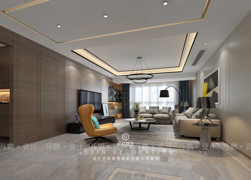 逸翠园-御峰-客厅设计