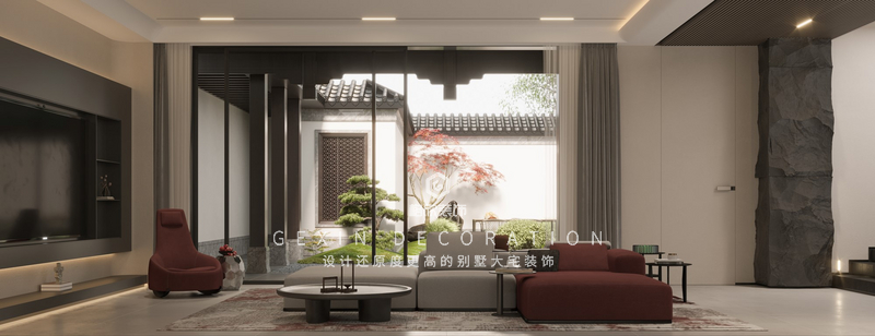 古典的韵味并不是靠形似就能拥有的。相反，如果内化了文化底蕴即使没有太师椅、贵妃榻也不会失了中国风。